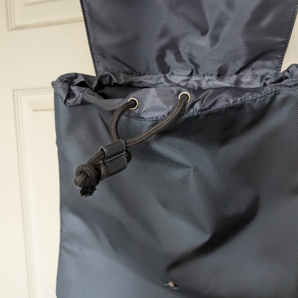 NWT Navy Blue Jimmy Choo Drawstring Backpack - Picture 5 of 7